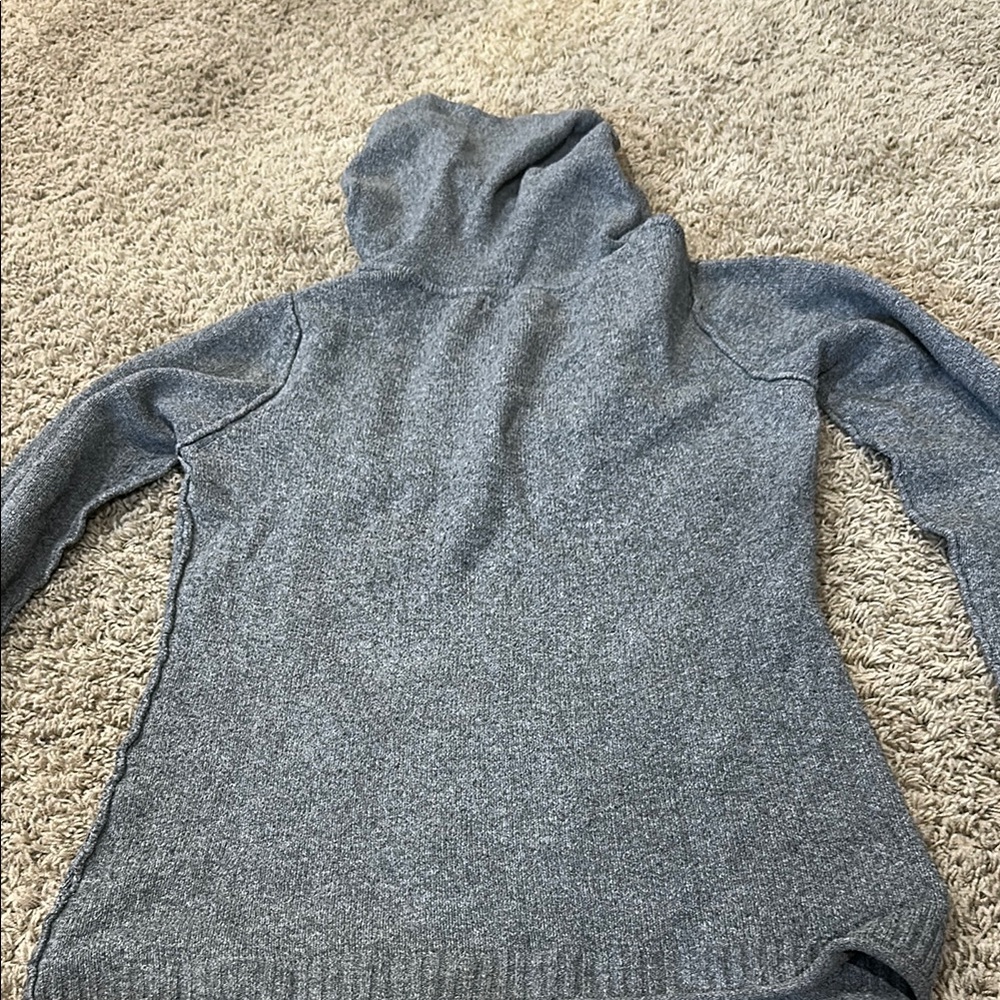 Maurices Charcoal Knit Hoodie - Picture 3 of 3
